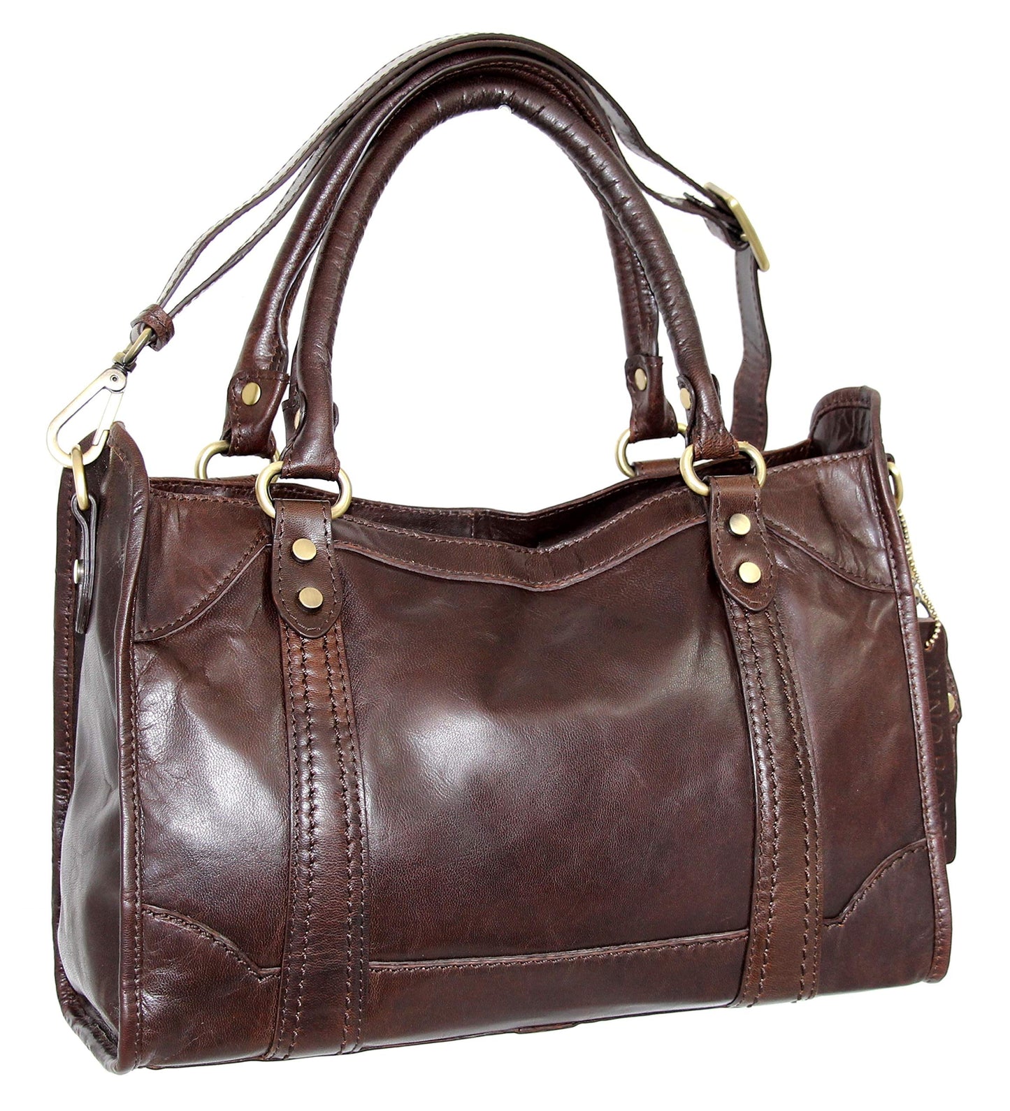 Amber Leather Satchel