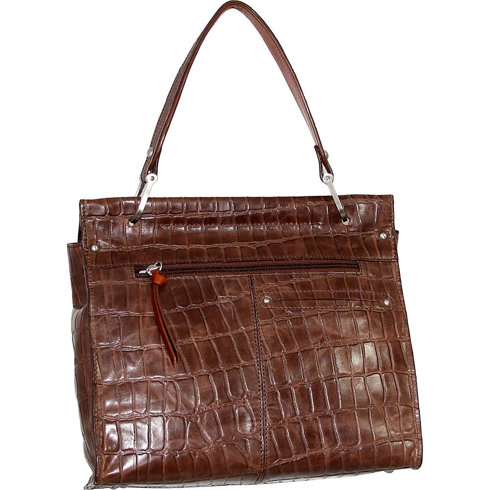Ellie Leather Satchel (Walnut)