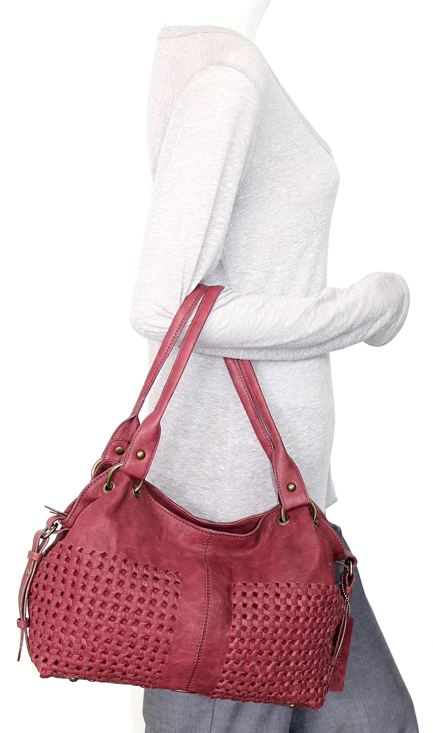 Caroline Leather Satchel
