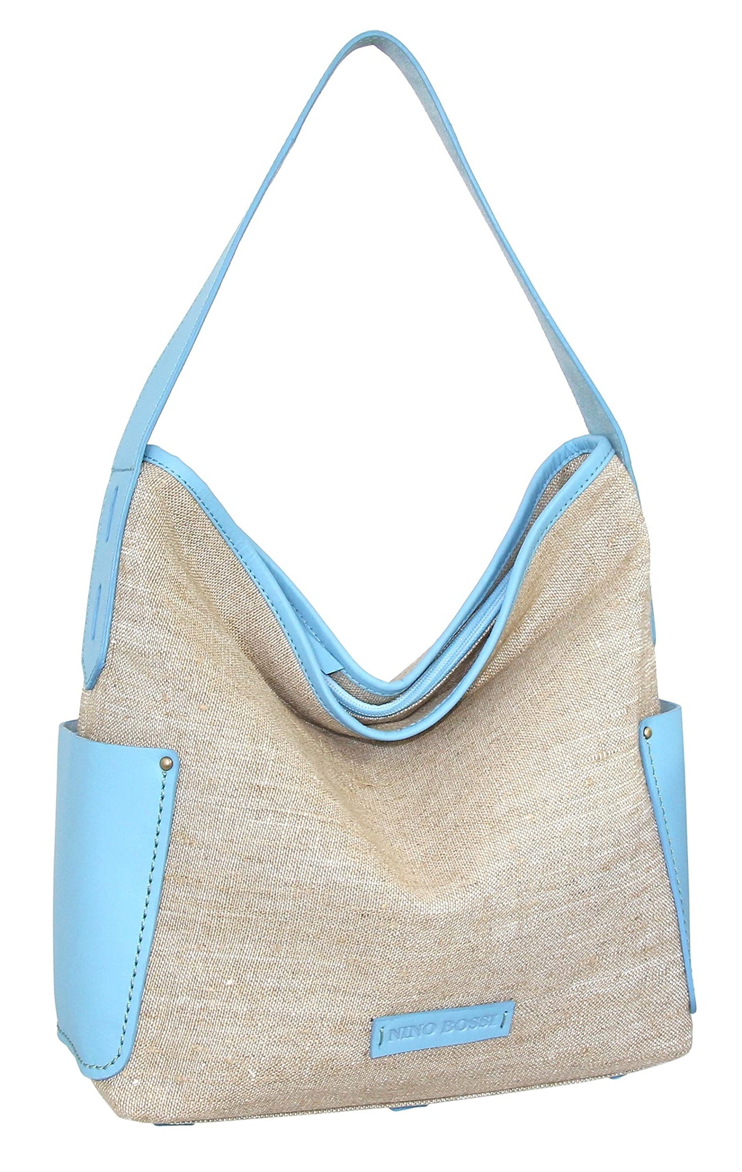 Caprice Linen/Leather Hobo