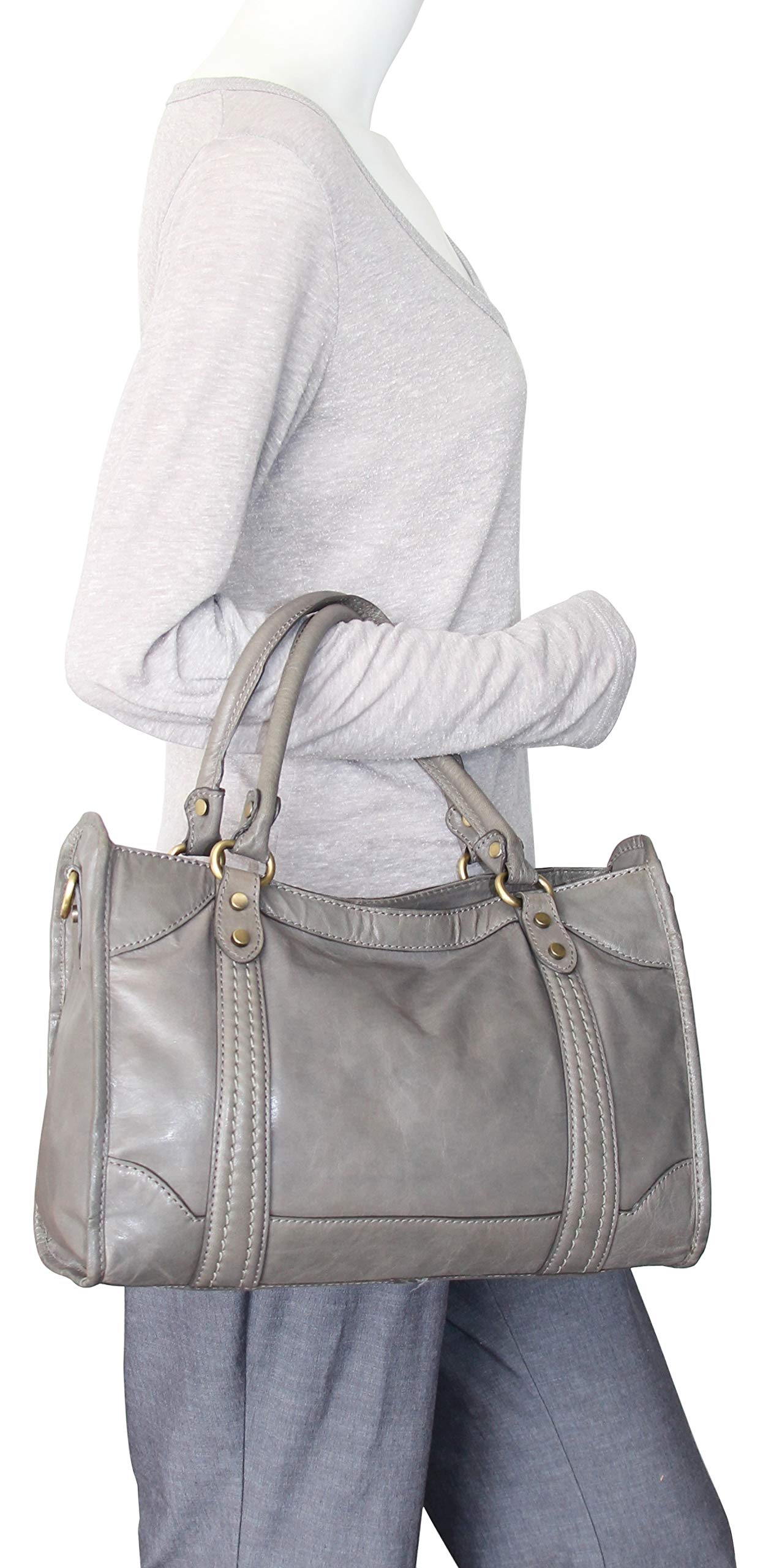 Amber Leather Satchel