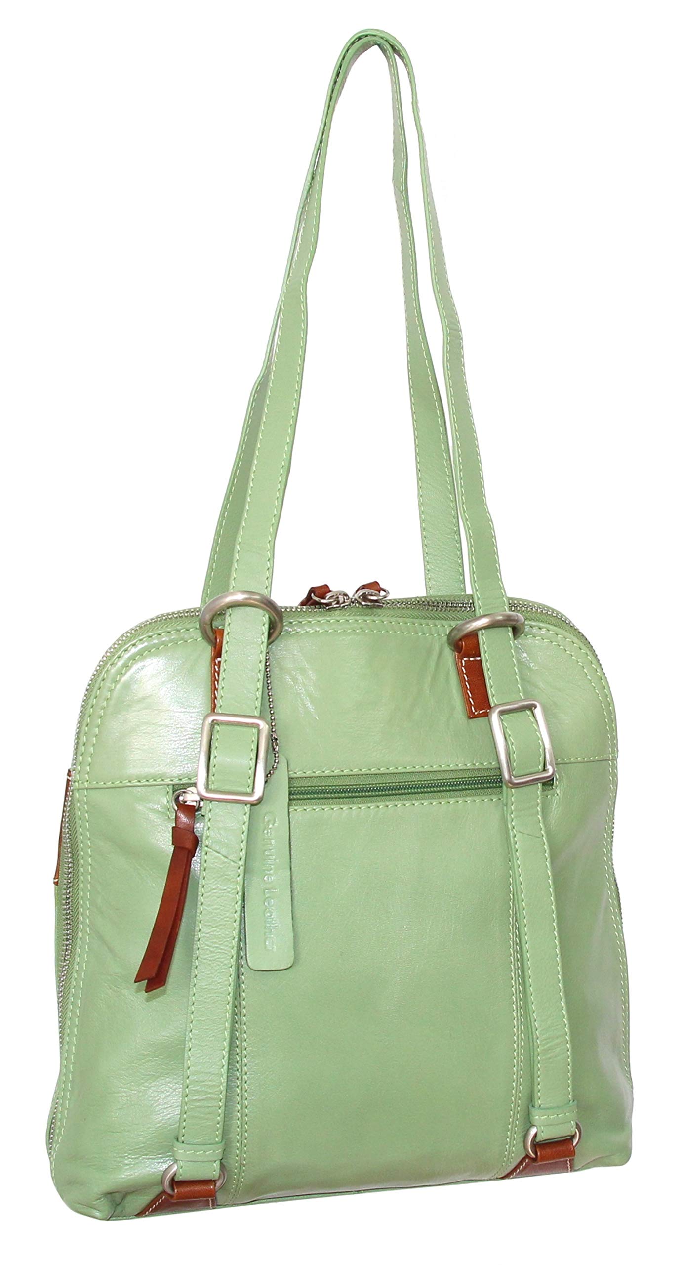 Carina Convertible Leather Tote/Backpack