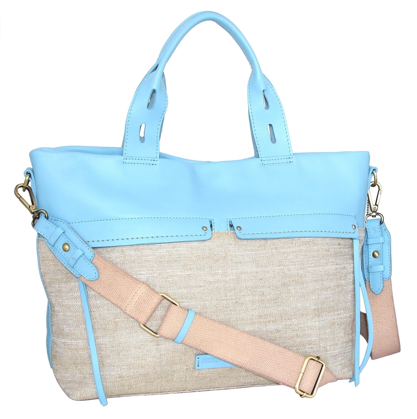 Emelia Linen/Leather Tote