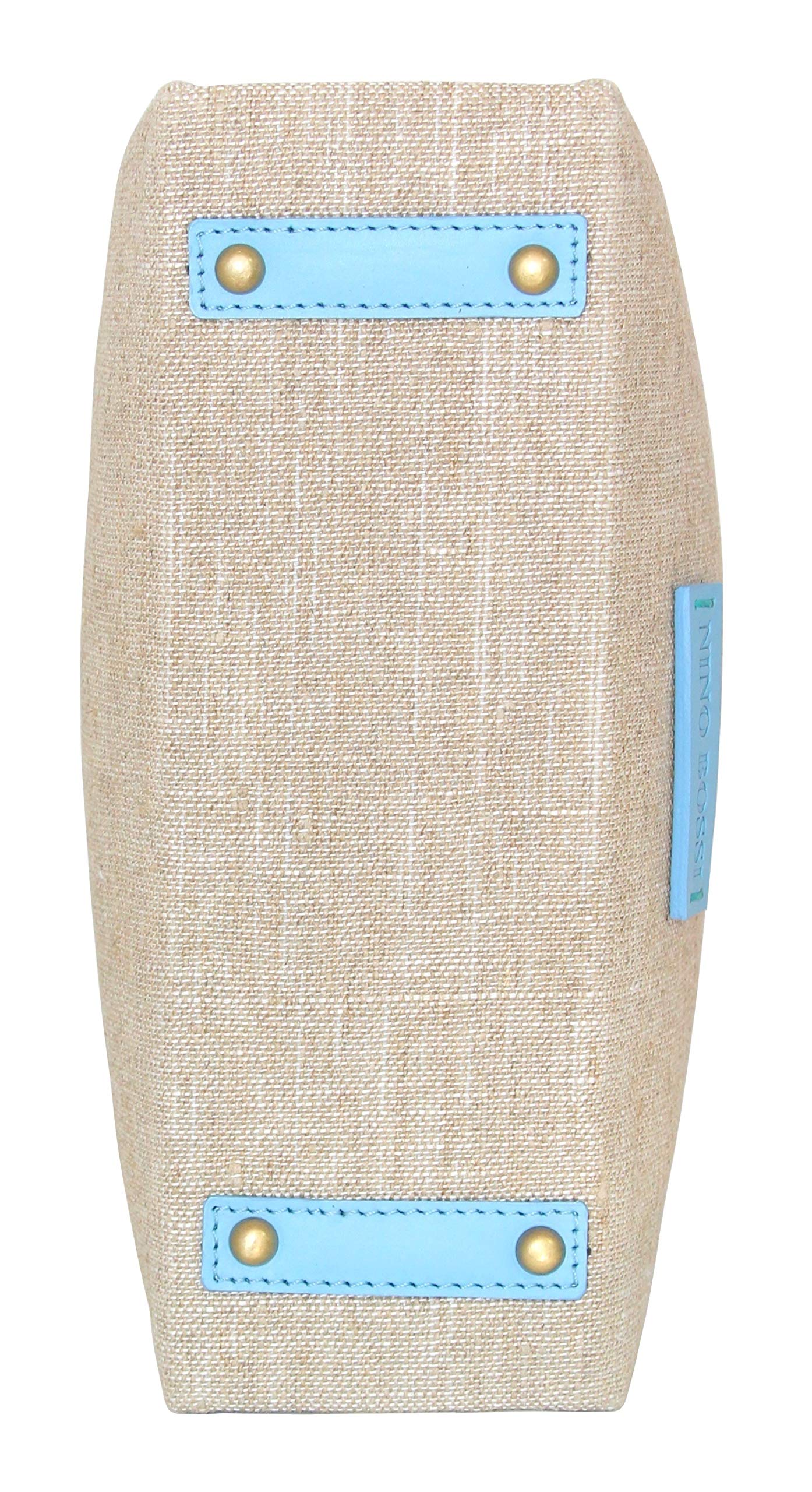 Alisha Linen/Leather Crossbody Bag