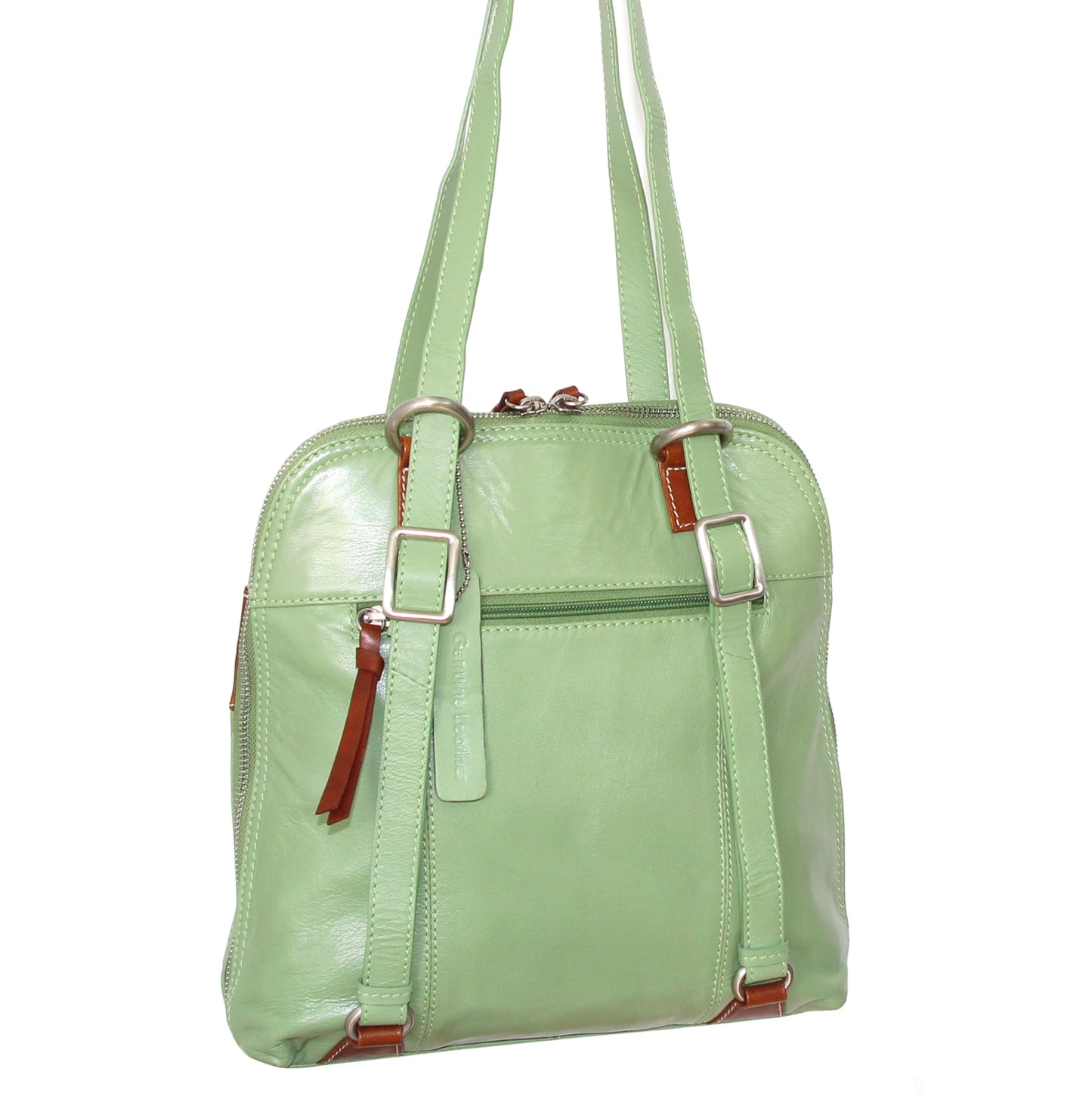 Carina Convertible Leather Tote/Backpack
