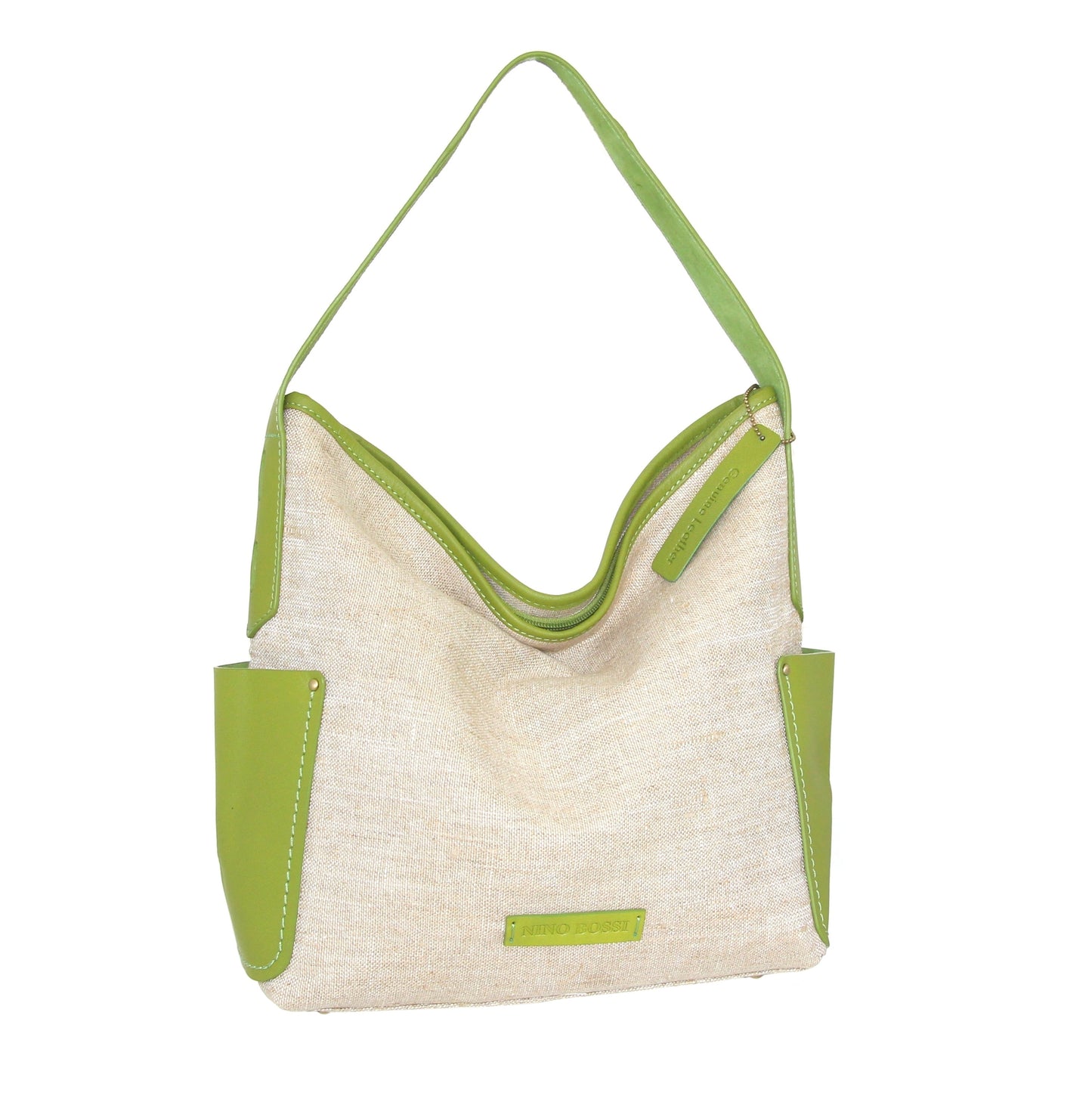 Caprice Linen/Leather Hobo