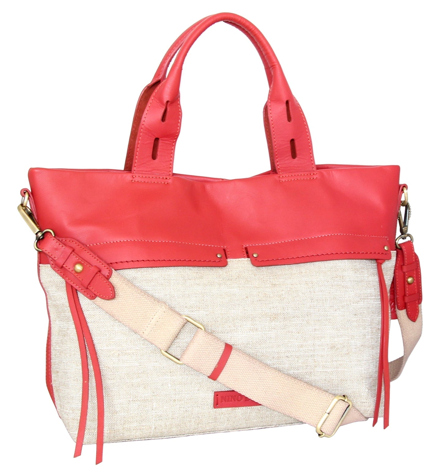 Emelia Linen/Leather Tote