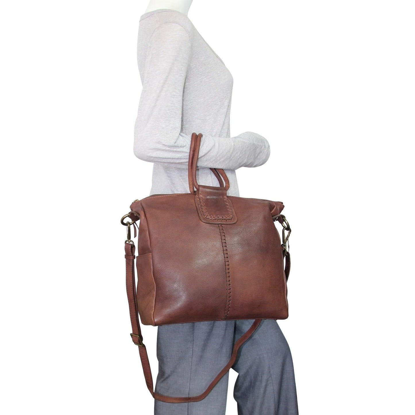 Tonya's Ring Leather Tote