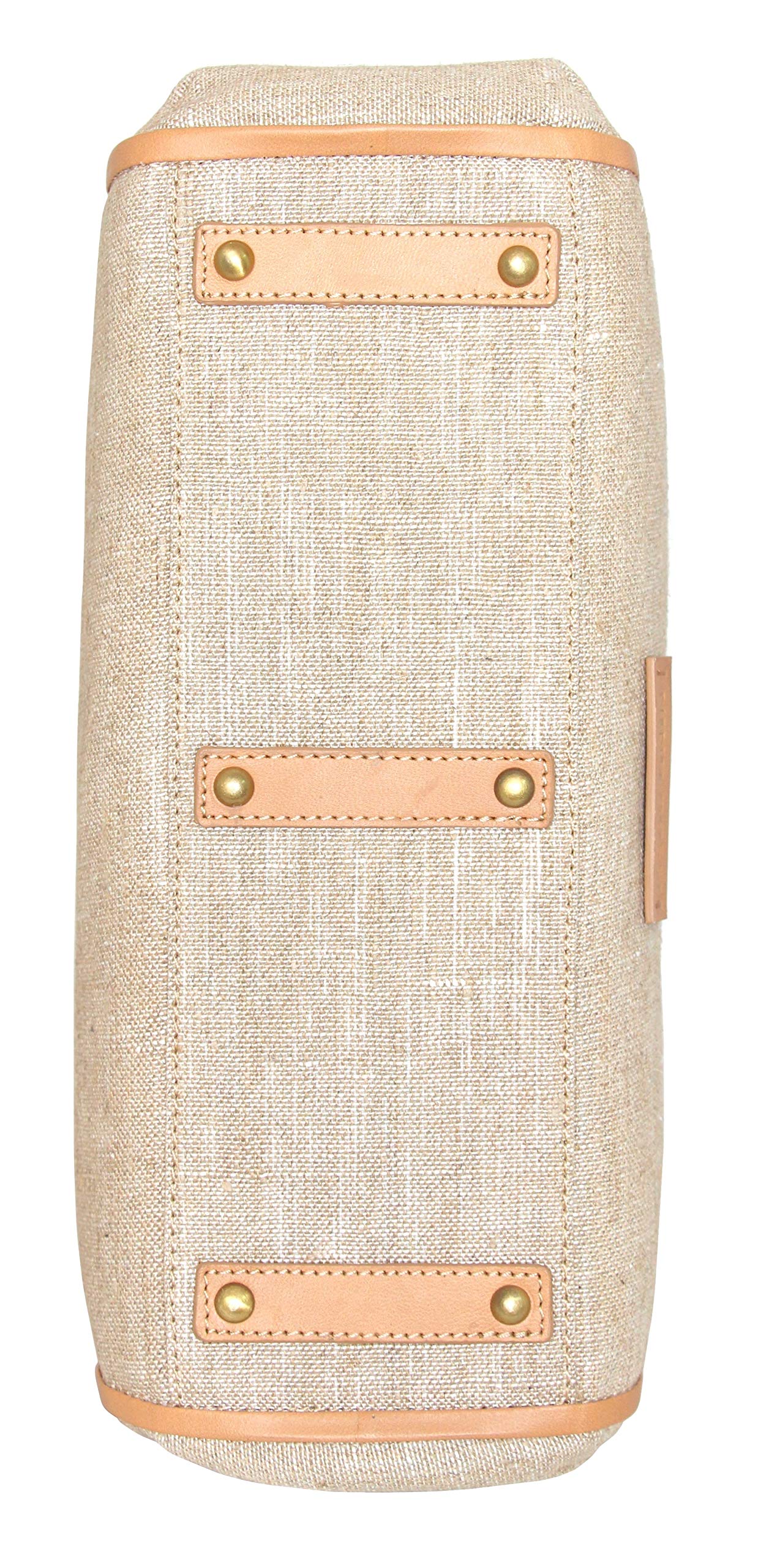 Britney Linen/Leather Satchel