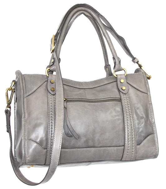 Amber Leather Satchel