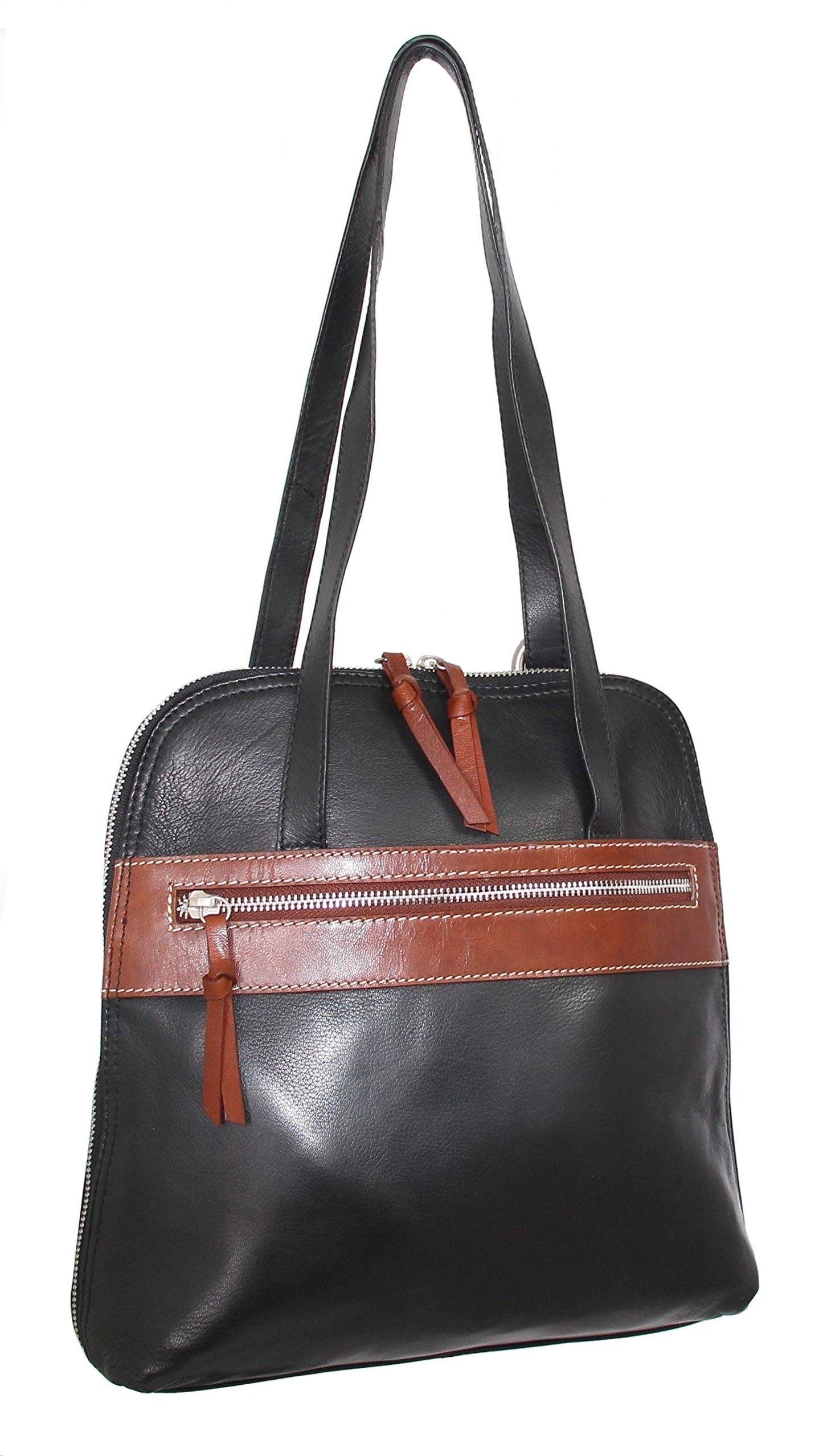 Carina Convertible Leather Tote/Backpack