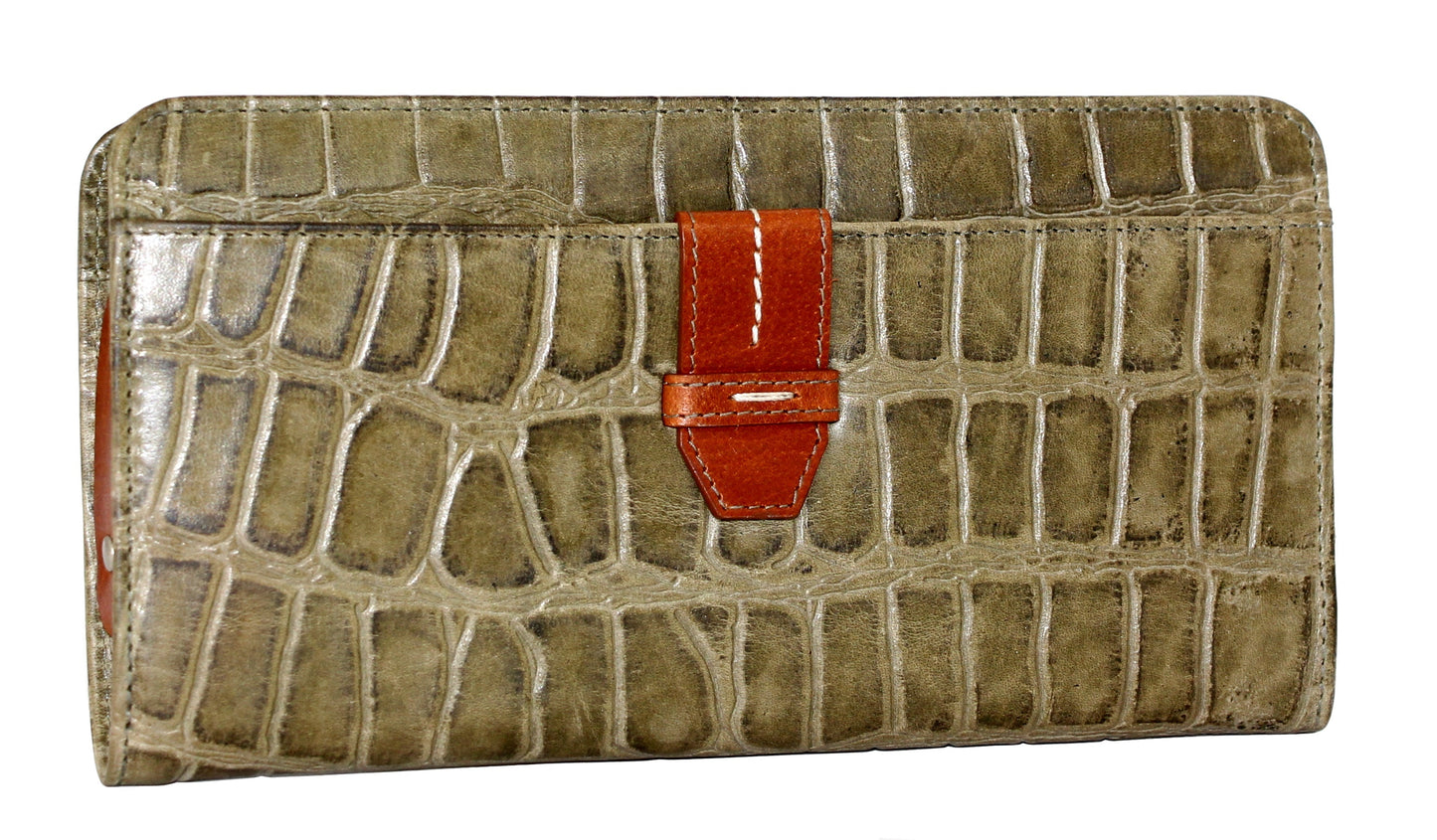 Croc Zip Around Wallet