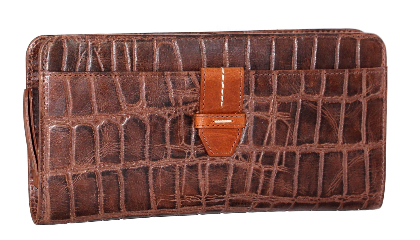 Croc Zip Around Wallet