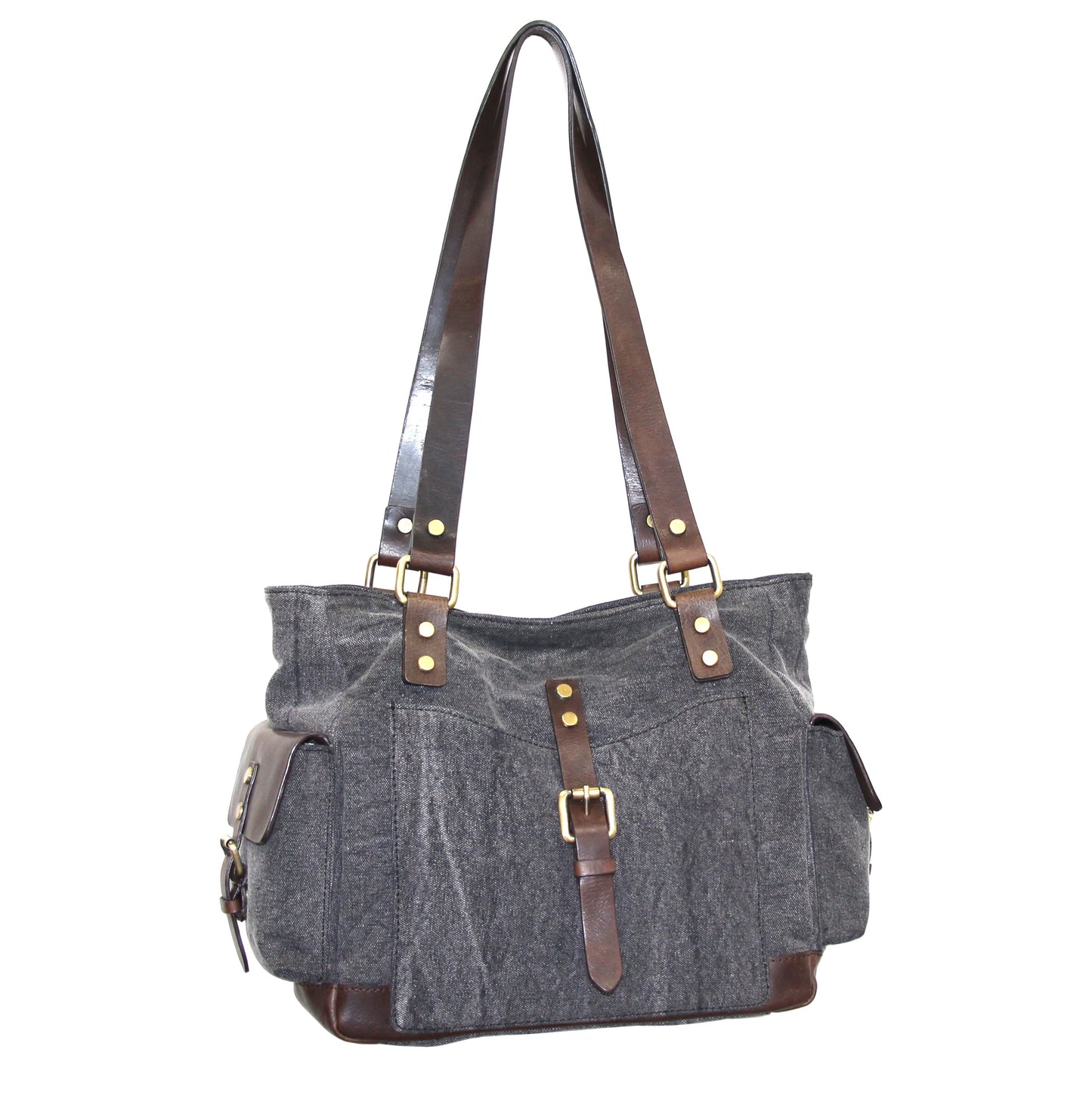 Dena Canvas/Leather Tote