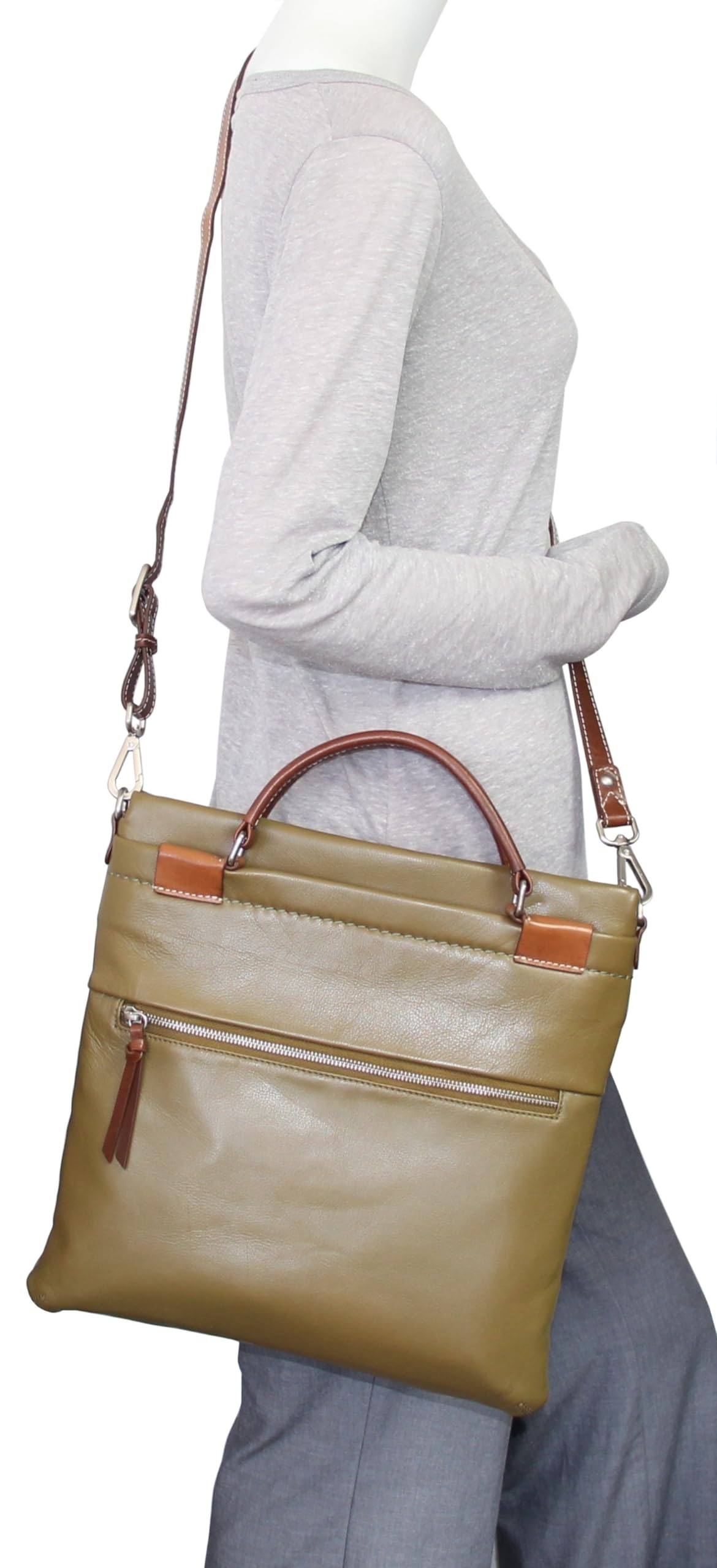 Nino Bossi Handbags Slim Shady Cross Body Bag, Loden