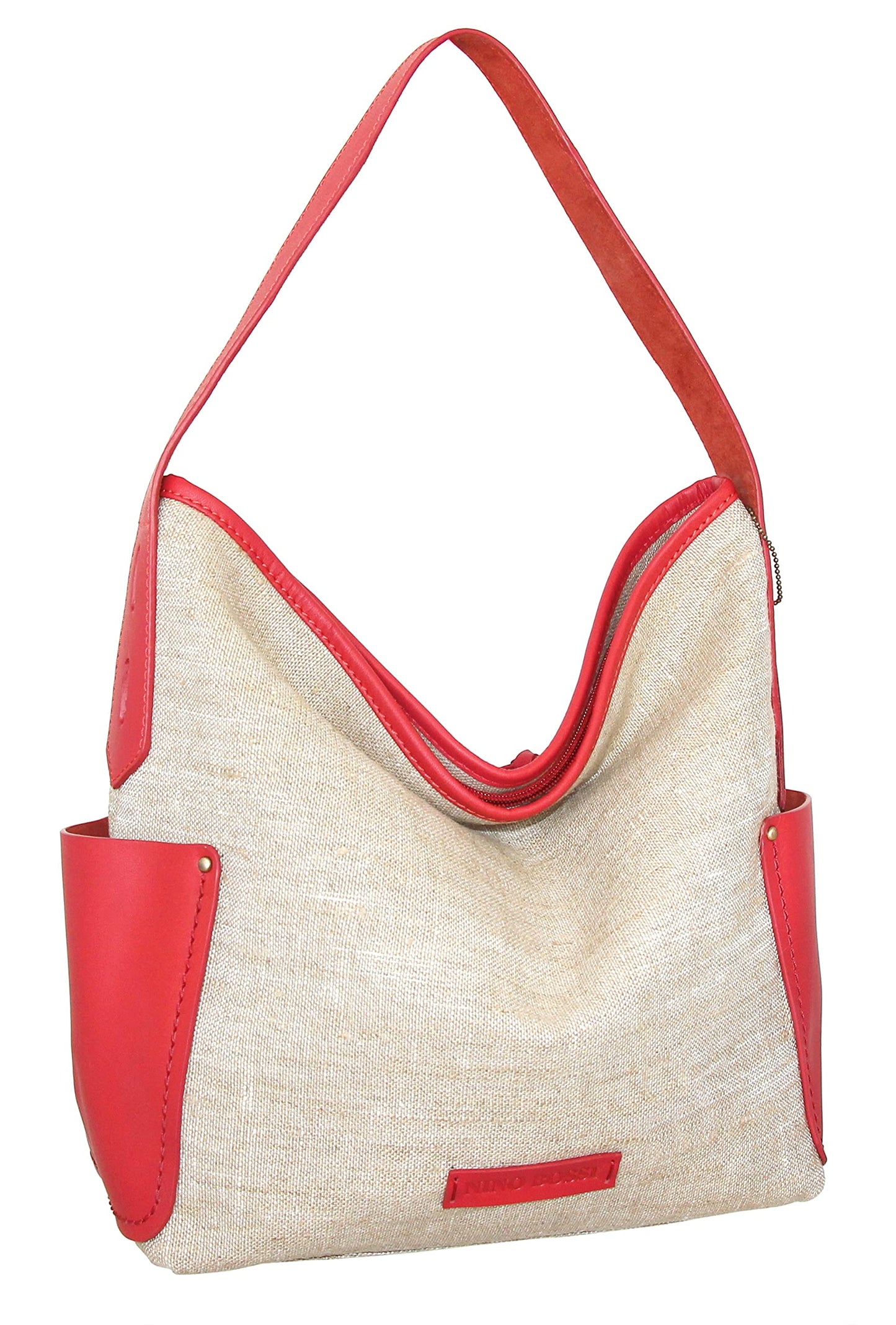 Caprice Linen/Leather Hobo