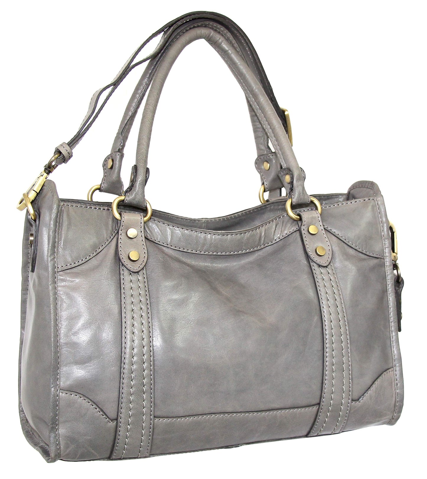 Amber Leather Satchel