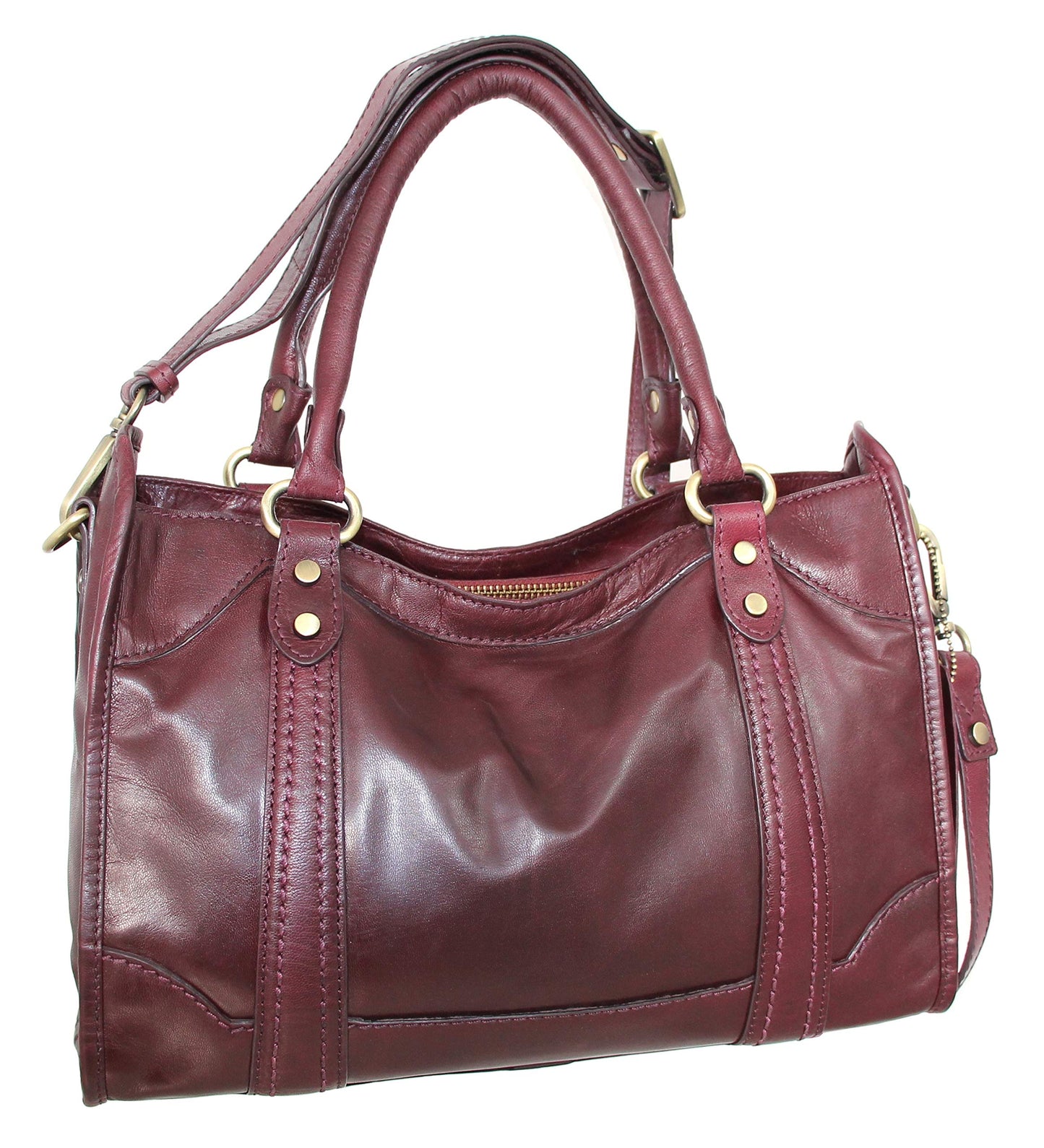 Amber Leather Satchel