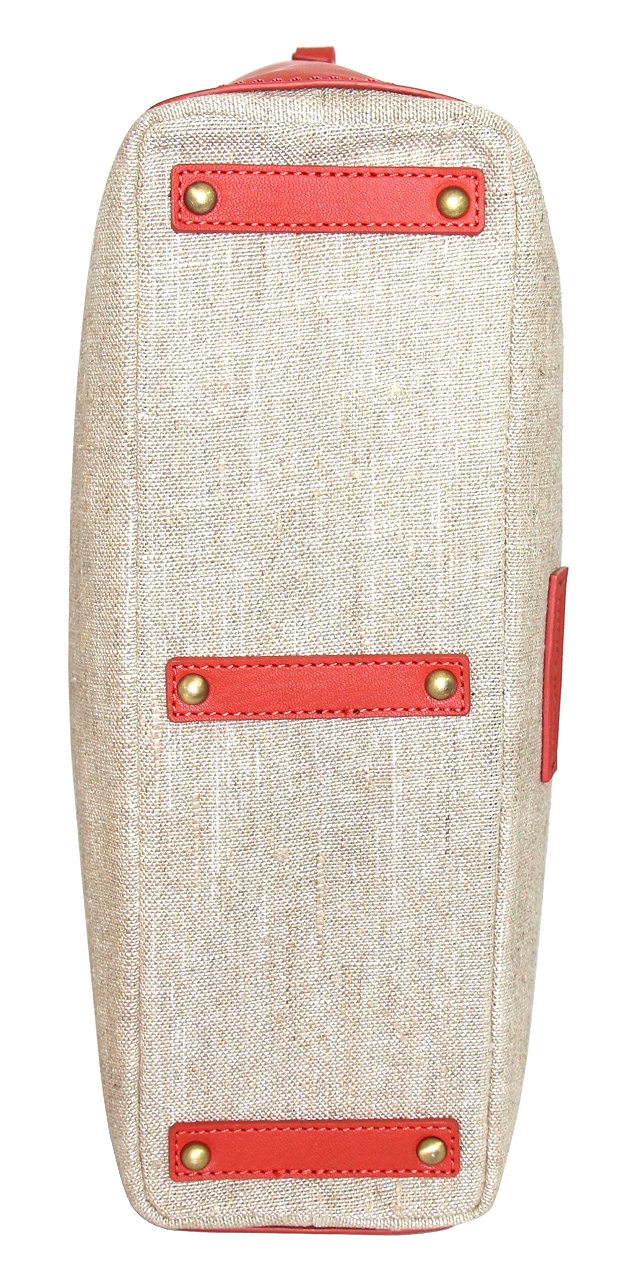 Delana Linen/Leather Tote