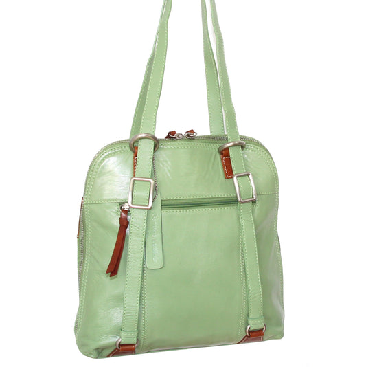 Carina Convertible Leather Tote/Backpack