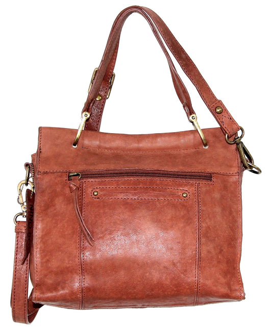 Nino Bossi Handbags Nino Bossi Alexis Leather Satchel Blue